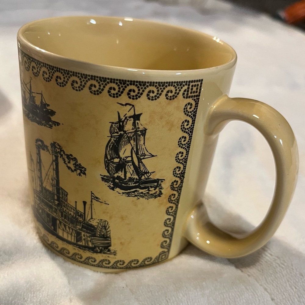 Russ Berrie Yellow Nautical Mug - Picture 3 of 6